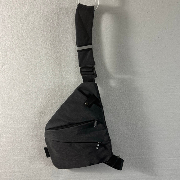 WANDER+ Anti-Theft Charcoal Grey Travel Crossbody Bag - Picture 1 of 5